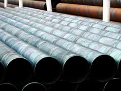 Spiral welded pipe